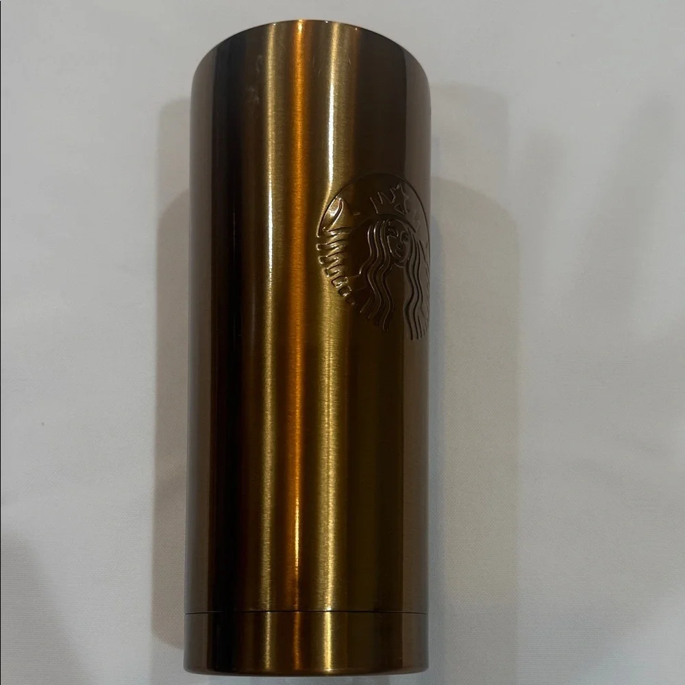 Starbucks Metallic gold holiday Tumbler